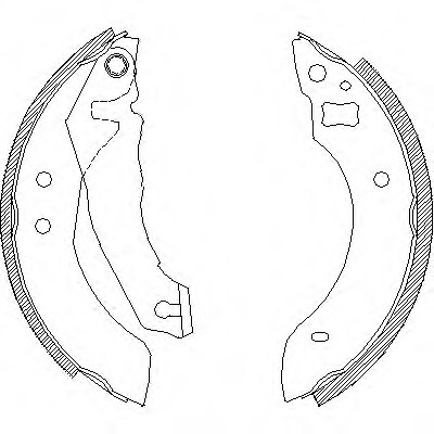 REMSA 4510.00 Brake Shoe Set